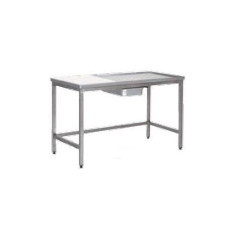 Table triperie et dessouvidage 1400 x 700mm Plaque 500x700x25mm