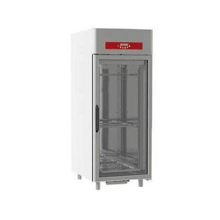 Armoire maturation Inox 750L PU75mm PVitréee Froid ventilé 680W R404A