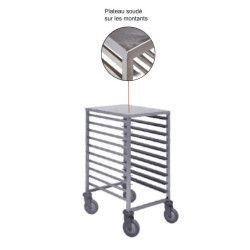 Chariot Bas à 9 glissières Euronome 600x400 livré monté