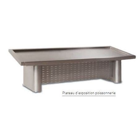 Plateau d'exposition incliné inox Longueur 2847mm