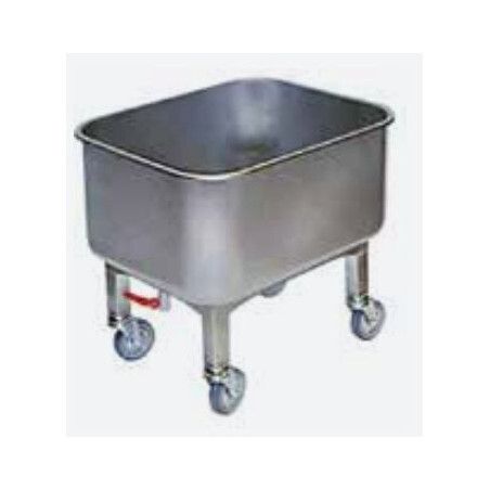 Bac roulant inox 80 litres