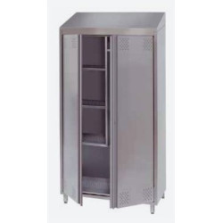 Armoire inox de rangement 950mm 2 portes battantes Etagères et Casier