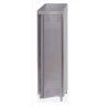 Armoire inox de rangement 600mm 1 porte battante 3 grandes étagères