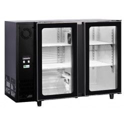 Arrière-bar Desserte sans groupe 2 Portes Vitrées 118x57x89H