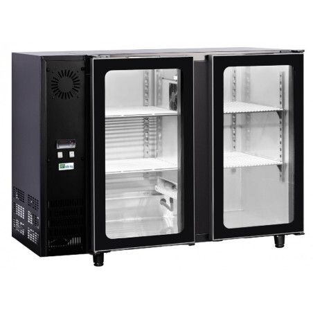 Arrière-bar Desserte sans groupe 2 Portes Vitrées 118x57x89H