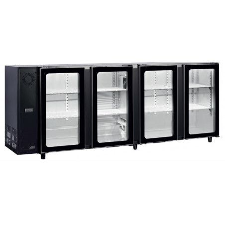 Arrière-bar Desserte sans groupe 4 Portes Vitrées 260x57x89 H