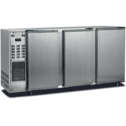 Arrière-bar Ext Noir Froid Ventilé Groupe Logé 3 portes pleines 390L