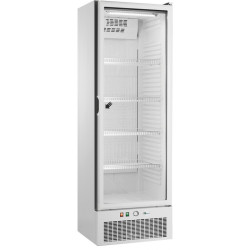 Armoire froide négative 330L Ext Blanc 1 porte vitrée Groupe Logé