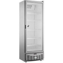 Armoire froide négative 330L Ext Inox 1 porte vitrée Groupe Logé