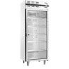 Armoire froide positive 535L Ext Blanc 1 porte vitrée Groupe Logé
