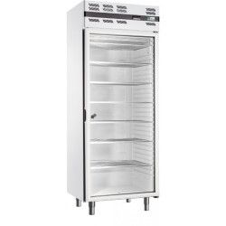 Armoire froide négative 535L Ext Blanc 1 porte vitrée Groupe Logé