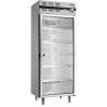 Armoire froide négative 535L Ext Inox 1 porte vitrée Groupe Logé