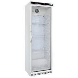 Armoire froide positive 350L Ext Blanc 1 porte vitrée Groupe Logé
