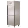 Armoire froide positive 610L inox 2 PortIllons pleins Groupe Logé