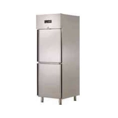 Armoire froide négative 610L Ext inox 2 Portillons pleins Groupe Logé