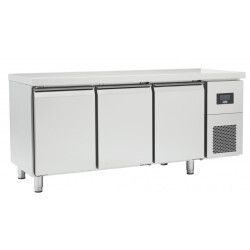 Table réfrigérée Positive Sans dosseret 457L 3 portes pleines Dessus inox