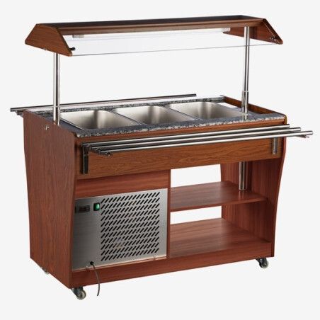 Buffet réfrigéré Central 3 Bacs GN1/1