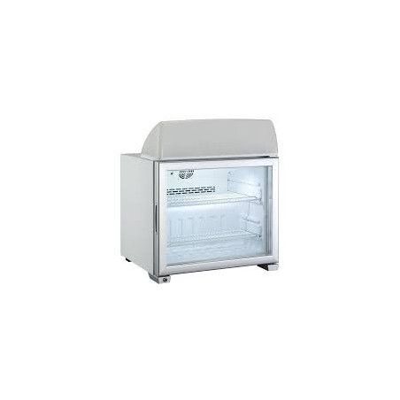 Vitrine réfrigérée Négative à poser Porte vitrée avec affichage lumineux 49 litres