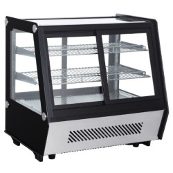 Vitrine réfrigérée Positive Droite Service avant et arrière portes coulissantes 125 litres