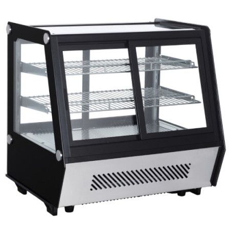 Vitrine réfrigérée Positive Droite Service avant et arrière portes coulissantes 125 litres