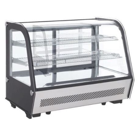 Vitrine réfrigérée Positive Bombée Service arrière portes coulissantes 160 litres