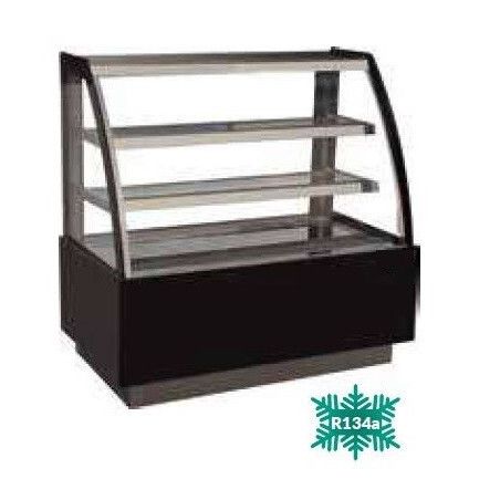 Vitrine pâtissière vitrée bombée Groupe Logé L900mm 340 Litres