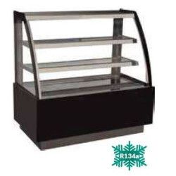 Vitrine pâtissière vitrée bombée Groupe Logé L1500mm 560 litres