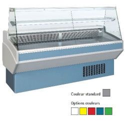 Vitrine d'exposition 1.04m Vitrage droit Froid ventilé Prof 820mm