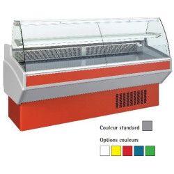 Vitrine d'exposition 2.50m Vitrage Bombé Froid ventilé Prof 820mm