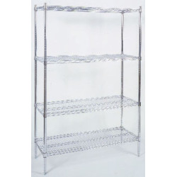 Kit Etagères Epoxy base 4 niv 54x110 Cm