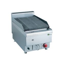 Grill gaz rainuré pierre de lave Surface utile 380x500 1 zone cuisson P7,2Kw