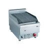 Grill gaz rainuré pierre de lave Surface utile 380x500 1 zone cuisson P7,2Kw