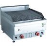 Grill gaz rainuré pierre de lave Surface utile 580x500 1 zone cuisson P14,4Kw