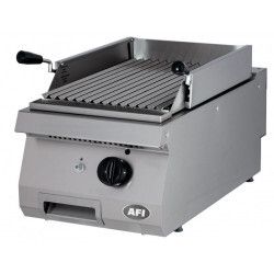 Grill gaz rainuré pierre de lave Surface utile 400x700 1 zone cuisson P7Kw