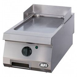 Grill électrique à poser Plaque lisse acier carbone Surface 400 x 700mm 1 zone cuisson P4,5Kw Tri 400V