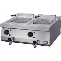 Friteuse électriques à poser Capacité 2 cuves 12L P22Kw