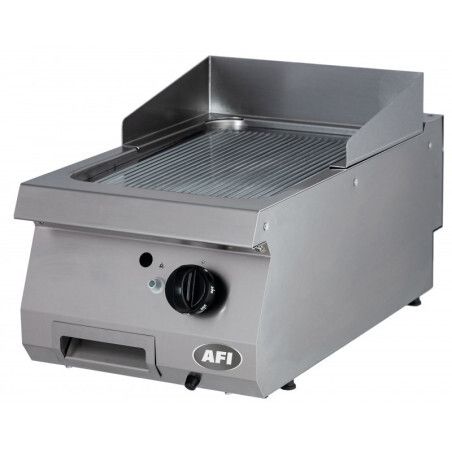 Grill gaz rainuré Acier carbone Surface utile 400 x 700mm 1 zone de cuisson P7Kw