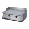 Grill gaz lisse Chrome Surface 800 x 700 2 zones cuisson P14Kw