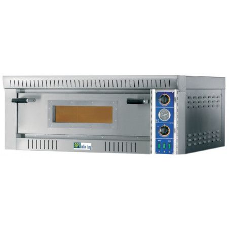 Four à pizza 1 Porte Vitrée 9 pizzas D34mm P10,8Kw