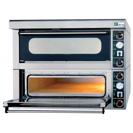 Four Pizza Electrique Luxe Chambre réfractaire 12 pizzas P14,4Kw