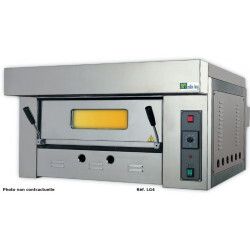 Four Pizza Gaz Luxe Chambre réfractaire 6 pizzas P9,6Kw