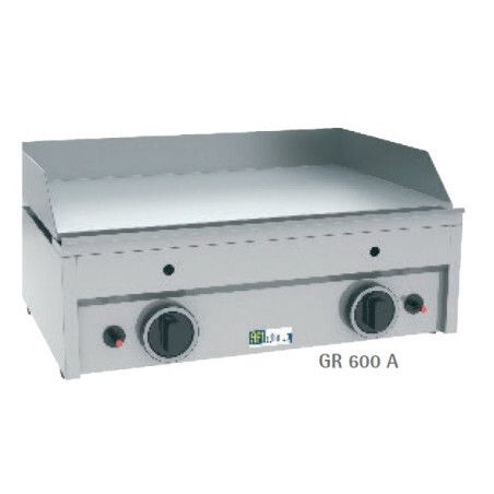 Plaque à snacker Gaz lisse 2 Zones de chauffe