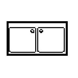 Plonge L1200 P600 2 Bacs 400x500x30mm