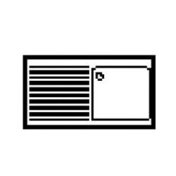 Plonge L1200 P700 1 Bac 500x500x30mm + 1 Egouttoir Gauche + Emplacement pour lave vaisselle