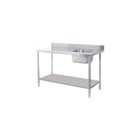 Table de chef bac à Gauche L 120 Cm