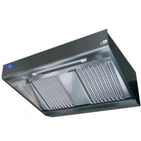 Hotte murale statique moteur incorporé Débit 2520m3/h Sortie 260x300mm L2800mm