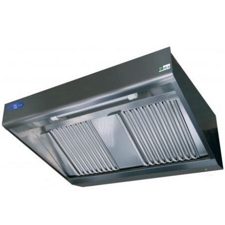 Hotte murale statique moteur incorporé Débit 2520m3/h Sortie 260x300mm L3000mm