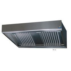 Hotte murale dynamique moteur à distance Débit 3000m3/h Sortie 300x400mm L2000mm