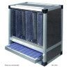 Caisson filtration acier inox avec 9 cylindres soit 28Kg de carbone