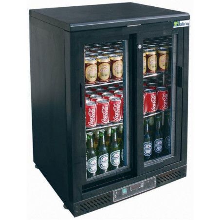 Arrière-bar Ext Noir Groupe logé 1 Porte vitrée coulissante 140L